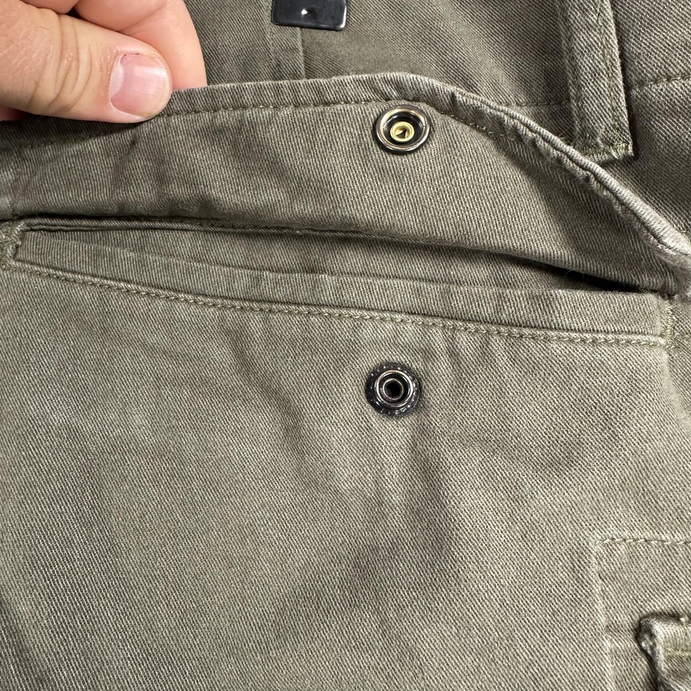 G-Star RAW Pants Mens 35x29 (Tag 32x32) Green Cargo 3D Regular Tapered Denim - Picture 12 of 16
